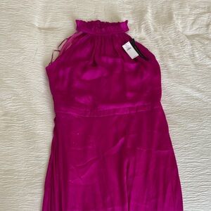 Banana Republic Fuchsia Midi Dress